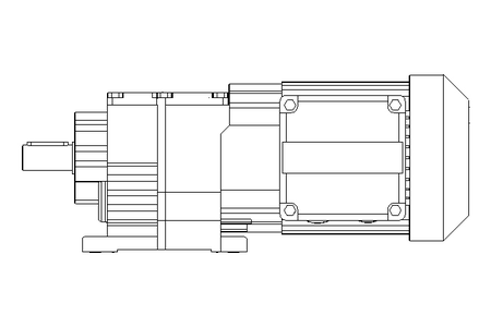 Motoréd. à entraînem.cyl. 0,25kW 77