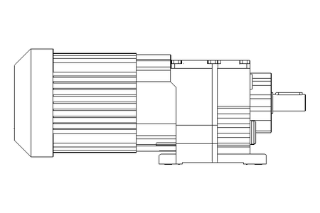 Stirnradgetriebemotor 0,25kW 77 1/min