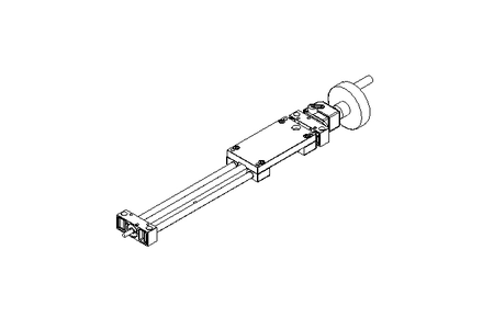 Spindel-Lineartisch mit Kurbel