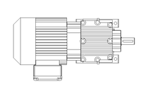 Spur gear motor 0.37kW 70 1/min