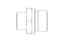 Connecting piece L 15 G3/4" St ISO8434