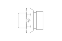 Connecting piece L 15 G3/4" St ISO8434