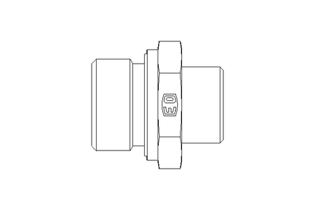 Connecting piece L 15 G3/4" St ISO8434