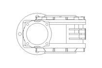 Schneckengetriebe P50 i=18:1