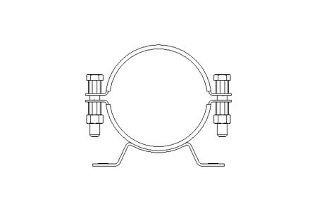 Staffa per tubo D=120 B=30