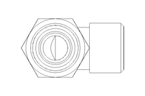 Threaded elbow connector L 10