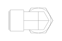 Winkelverschraubung L 10 Niro ISO8434