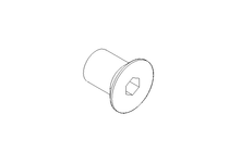 Sleeve nut M4x7 1.4305