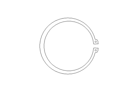 Tear-off ring 130x4 A2 DIN471