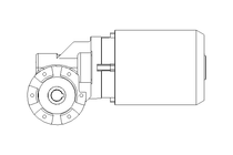 Worm gear motor 0.55kW 56 1/min