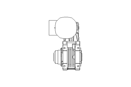 Worm gear motor 0.12kW 0.38 1/min