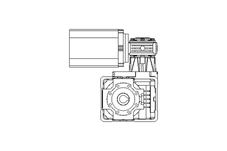 Worm gear motor 0.12kW 0.38 1/min