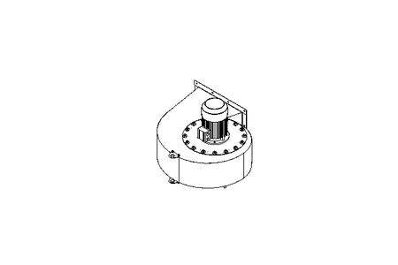 Radial flow fan 230V 1500W