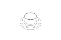 FLANGE DN80 ISO FORM R 1.4539