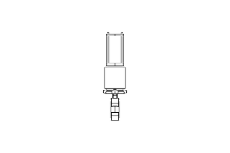 Knife gate valve DN50 PN10 pneumatic