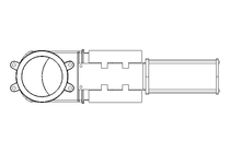 Knife gate valve DN200 PN10 pneumatic