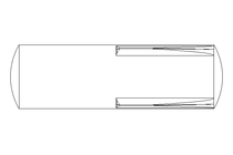 Goupille cannelée enfichable ISO 8741 6