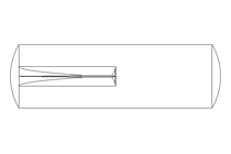 Grooved dowel pin ISO8741 6x20 St