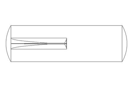 Grooved dowel pin ISO8741 6x20 St