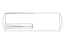 Grooved dowel pin ISO8741 6x20 St