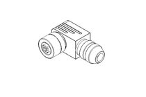 Round plug connector M12 profibus