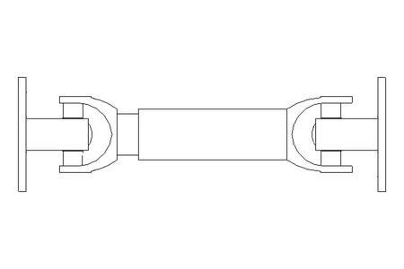 Universal joint shaft D=90 L1=290 L2=375