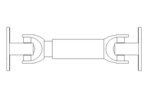 Universal joint shaft D=90 L1=280 L2=320