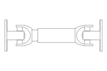 Universal joint shaft D=90 L1=280 L2=320