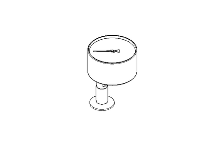 Manometer RCH 100-3 Clamp 0-10 bar