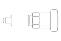 Rastbolzen D4 M8x1 Niro