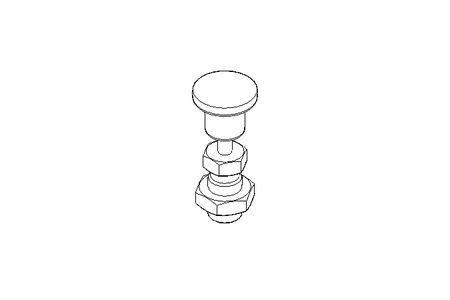 Rastbolzen D6 M12x1,5 Niro