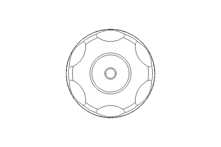 Sterngriff E45 M6x12