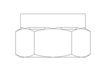 Hexagon nut M16x1.5 A2 DIN985