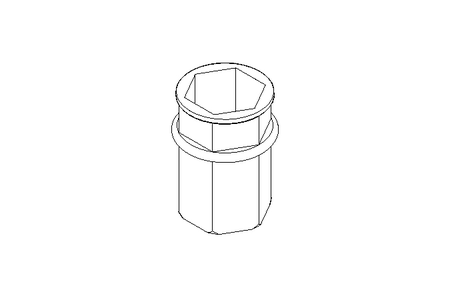 Tuerca remachable ciega M12x16x27,7 ST