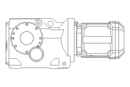 Bevel gear motor 0.37kW 10 1/min