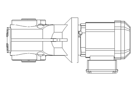 Bevel gear motor 0.37kW 10 1/min