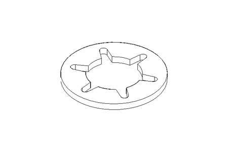 Rondelle dentée J 4 A2 DIN6797