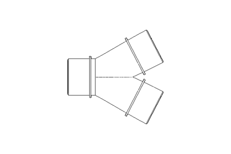 Y-Steckverschraubung DN50 PE