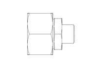 Reducing coupling L 22/10 St ISO8434