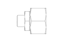 Reducing coupling L 22/10 St ISO8434