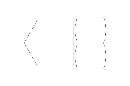 Threaded elbow connector L 28 St ISO8434