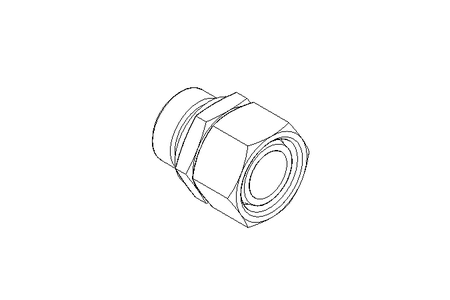 Connecting piece L 28 G1" St DIN3865