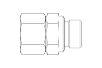 Connecting piece L 15 G1/2" St DIN3865