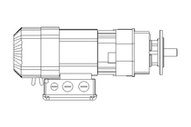 Spur gear motor 0.37kW 306 1/min