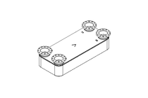 Plattenwärmetauscher B65Lx60/4xDN100C