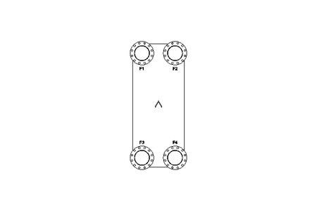 Plattenwärmetauscher B65Lx60/4xDN100C