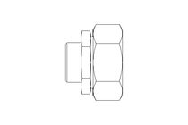 Reducing coupling L 42/28 St ISO8434