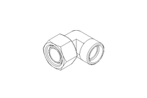 Threaded elbow connector L 22 St ISO8434