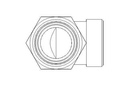 Threaded elbow connector L 35 St ISO8434