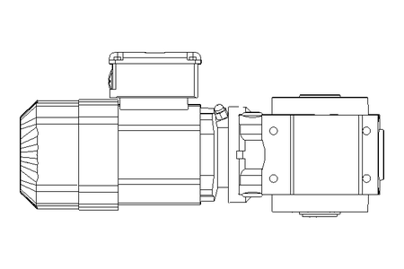 Worm gear motor 0.37kW 32 1/min